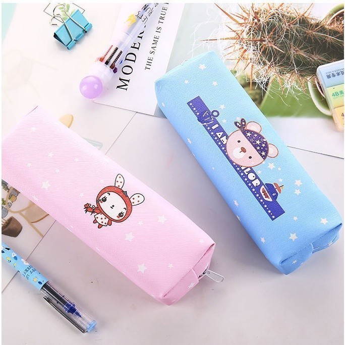 

Tas Pensil Tempat Alat Tulis Motif Animal Bahan PU Fashion Korea 300