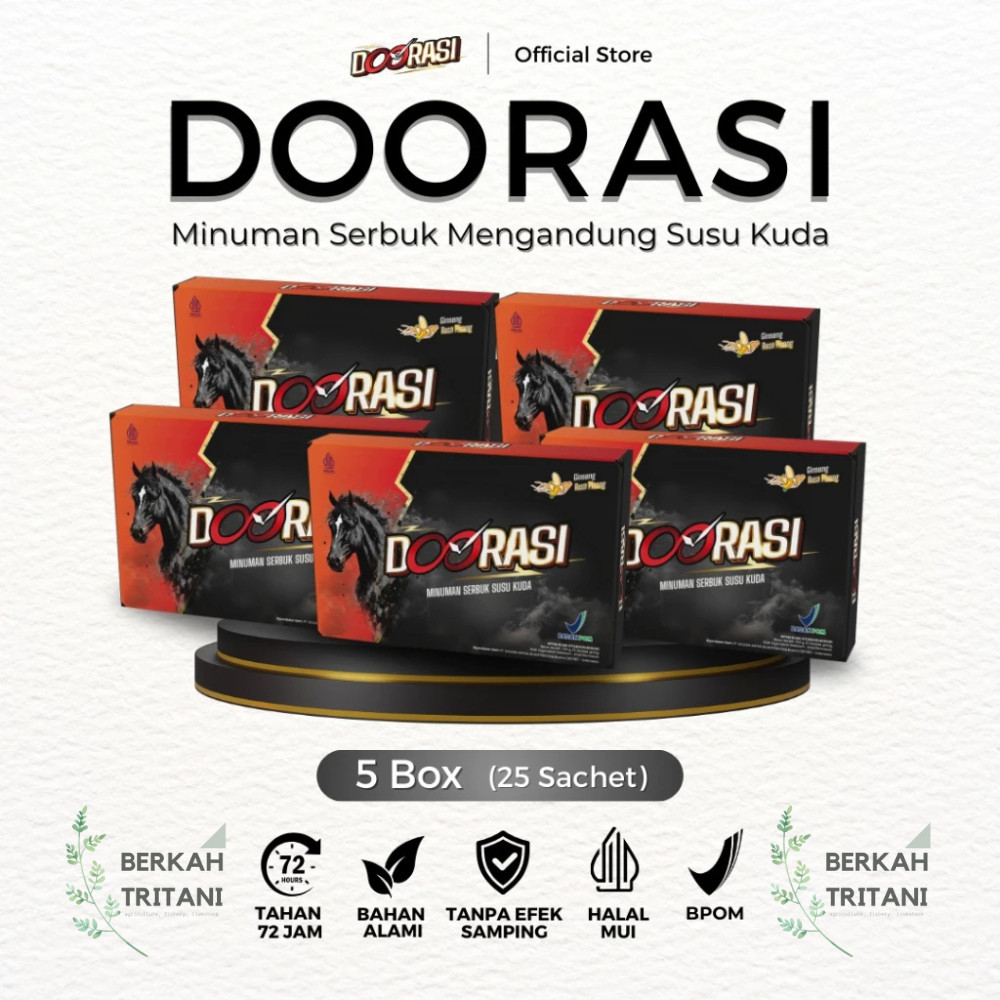 

DOORASI GINSENG - PAKET 5 BOX Suplemen Ginseng dan Susu Kuda