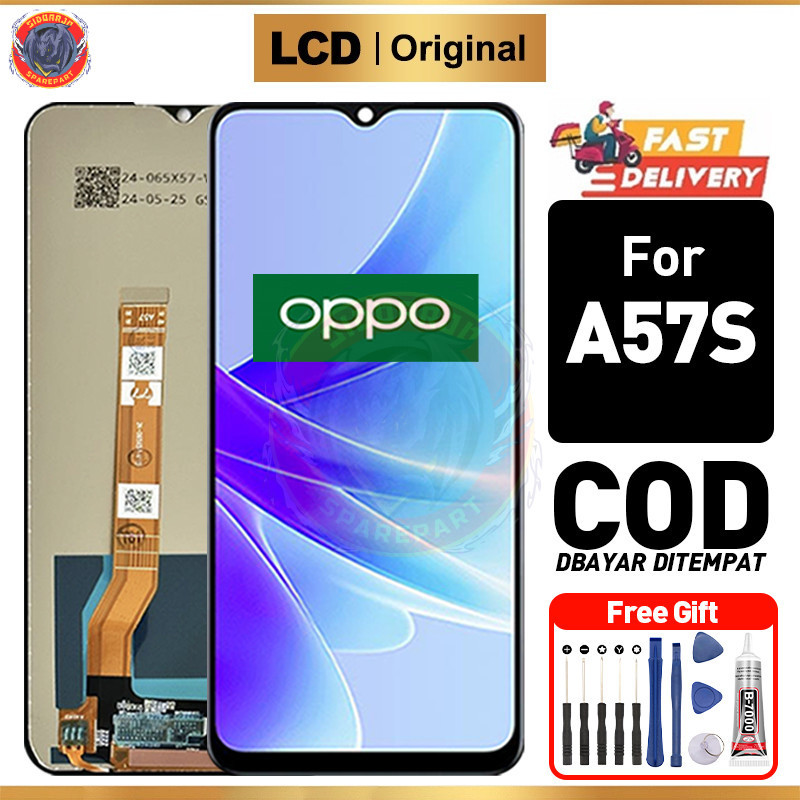 LCD OPPO A57S Original Asli Fullset hp Touchscreen Ori For Glass Touch Screen Digitizer