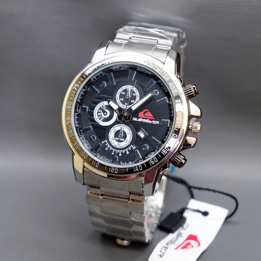 Jam Tangan Pria QUIKSILVER Rantai Keren Best Seller