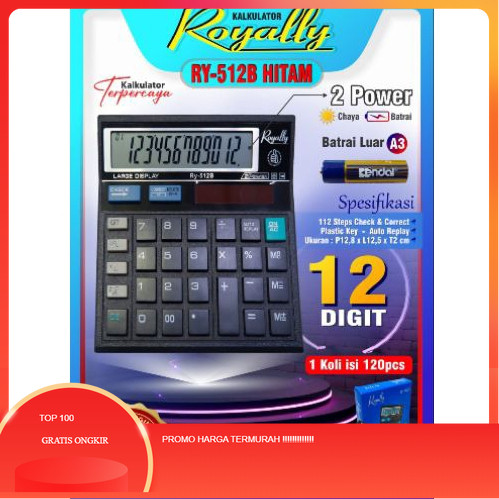 

CALCULATOR RY 512 Royally kalkulator Batrai bisa di lepas