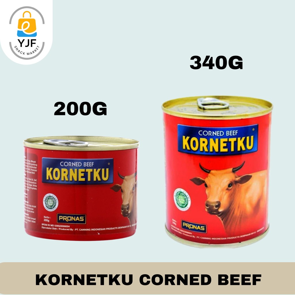 

Pronas Kornetku Corned Beef / Kornet Daging Sapi 300g / 340g