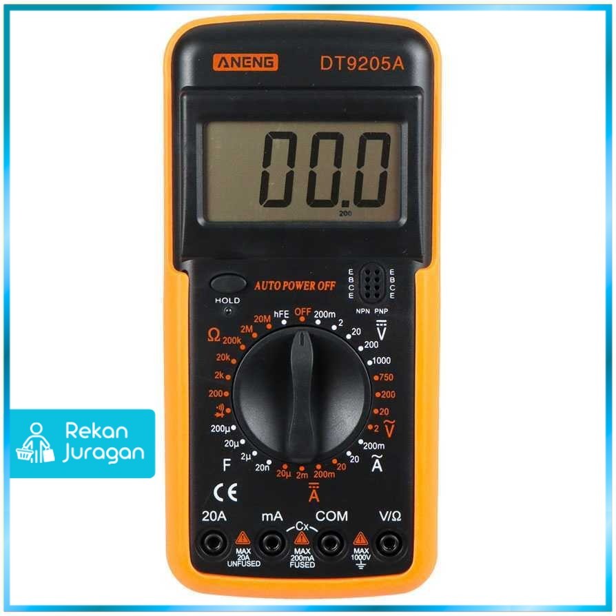ANENG Digital Multimeter Voltage Tester - DT9205A