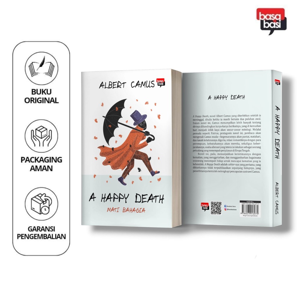 Buku A Happy Death Mati Bahagia (Novel) - Albert Camus - Basabasi