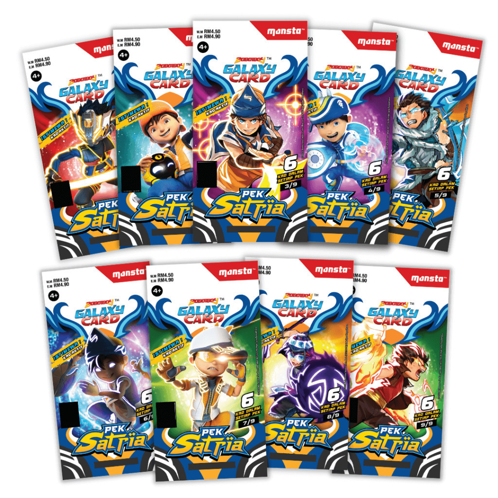 Boboiboy Galaxy Card Original Monsta Malaysia - Satria