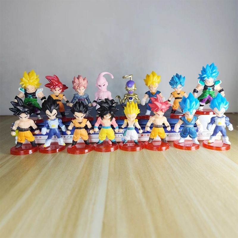 

Dragon Ball Set Lengkap 16 Figur Dekorasi Kue Ornamen Son Goku Saiyan Model Figur Anime