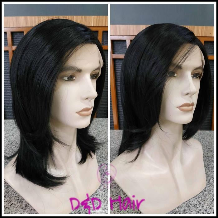 Wig Rambut - Wig Pria - Wig Gondrong D&D300001 - Black