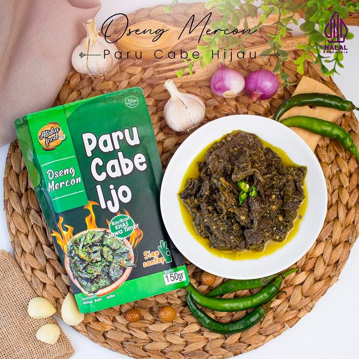 

Oseng mercon paru cabe ijo (150gr)