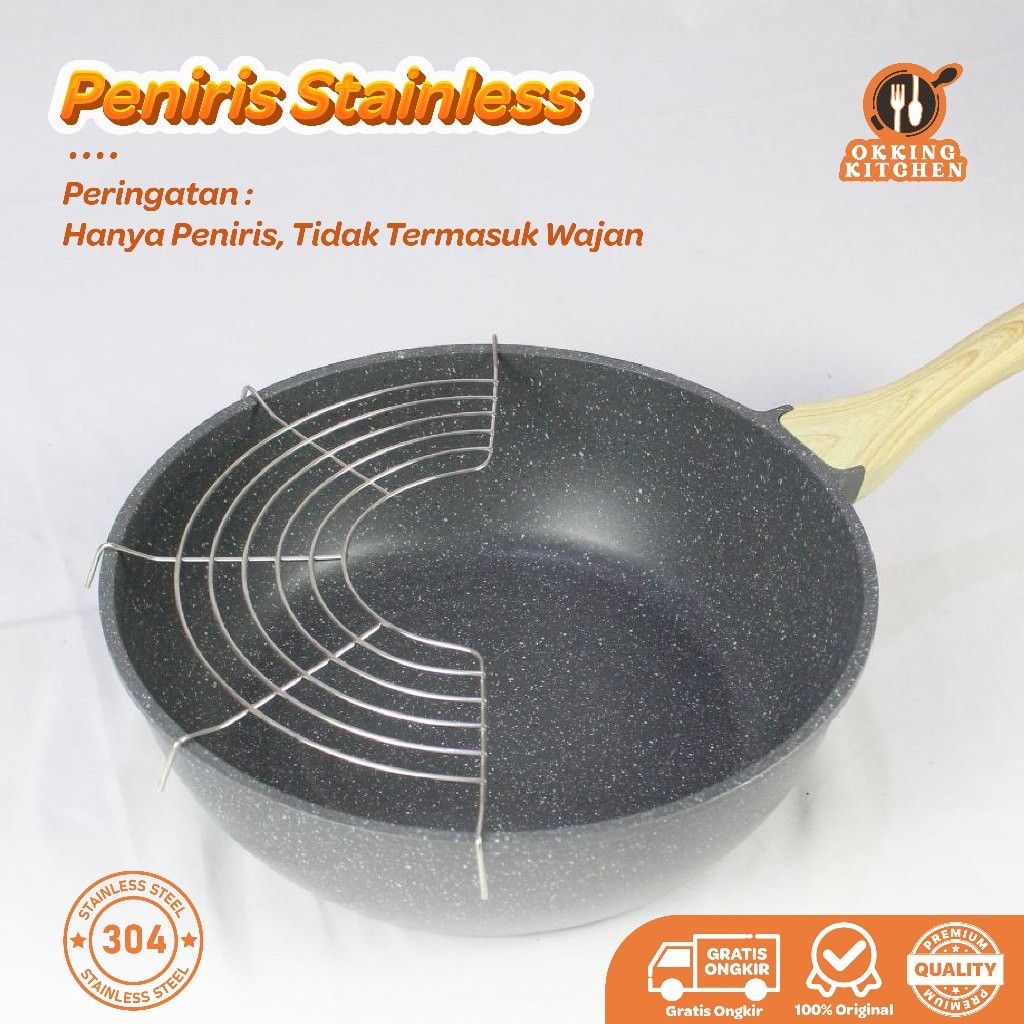 Tirisan Minyak Saringan minyak Stainless steel anti karat | Alat peniris gorengan - LYJ
