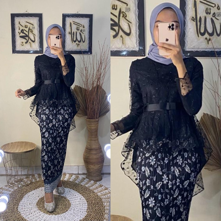 FREE ONGKIR KIRANA OL - (BISA COD) SETELAN KEBAYA MODERN AURORA PITA/KEBAYA WISUDA MODERN KEKINIAN/K