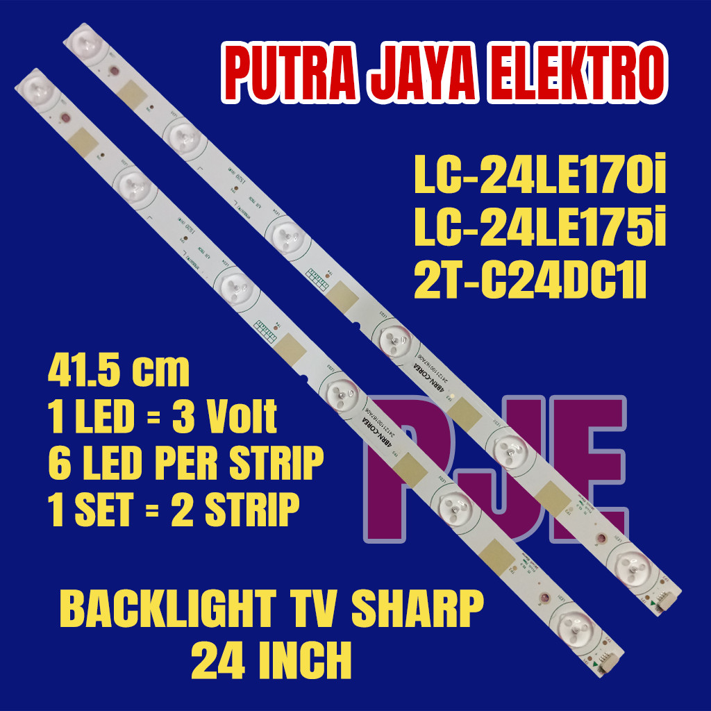 Backlight TV SHARP 24 inch LC-24LE170i LC-24LE175i 2T-C24DC1I RUNTKB357WJ