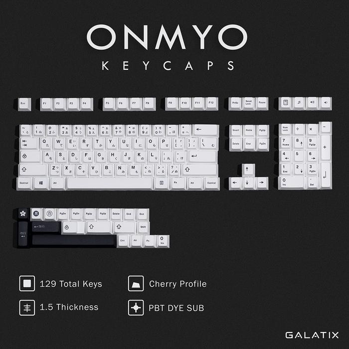 Keycaps Japanase Onmyo Cherry Profile PBT Keycap - Keycaps