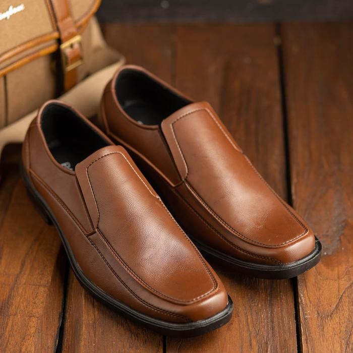 PAULMAY - Sepatu Formal Casual Pria Wina 71 - Brown Pantofel Shoes Kerja Hitam Black Fantofel - Cokl