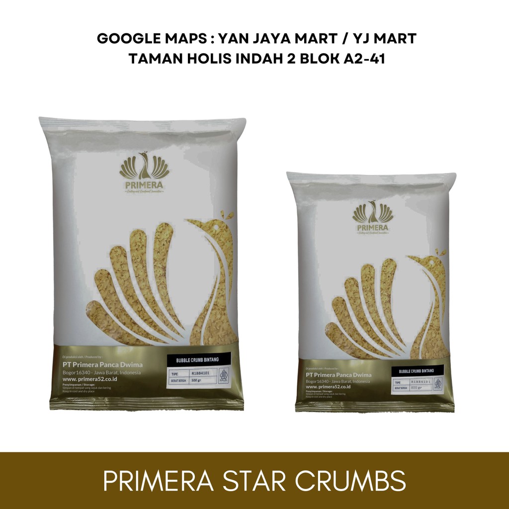 

Primera Star Crumbs / Tepung Bentuk Bintang / Tepung Roti Bintang / Bubble Crumb Bintang / Kemasan 200g/500g