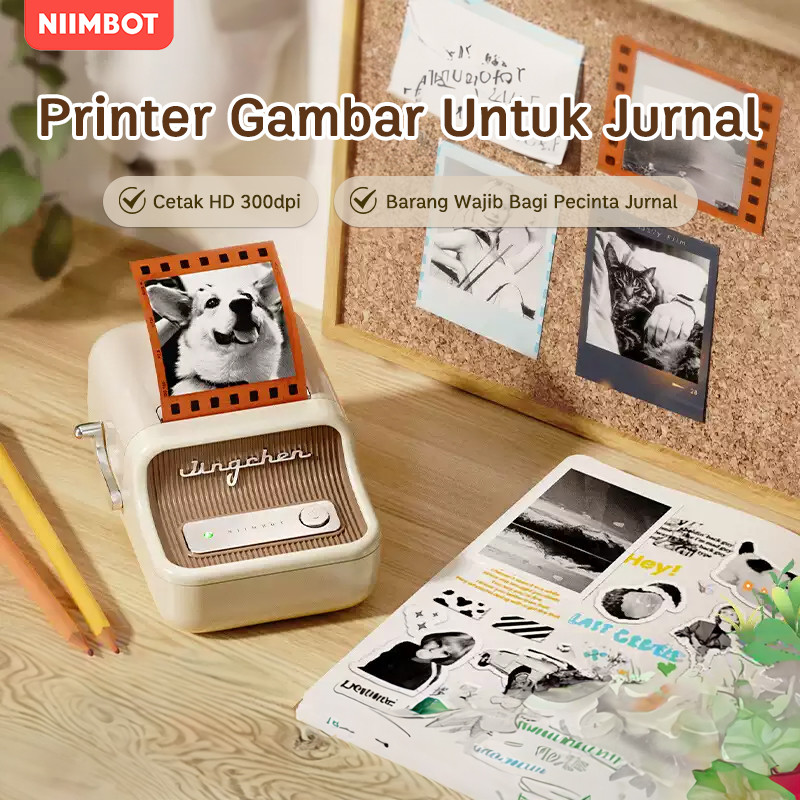 

NIIMBOT B21Pro Printer Foto Versi HD, Printer Stiker Foto Hitam-Putih 300dpi
