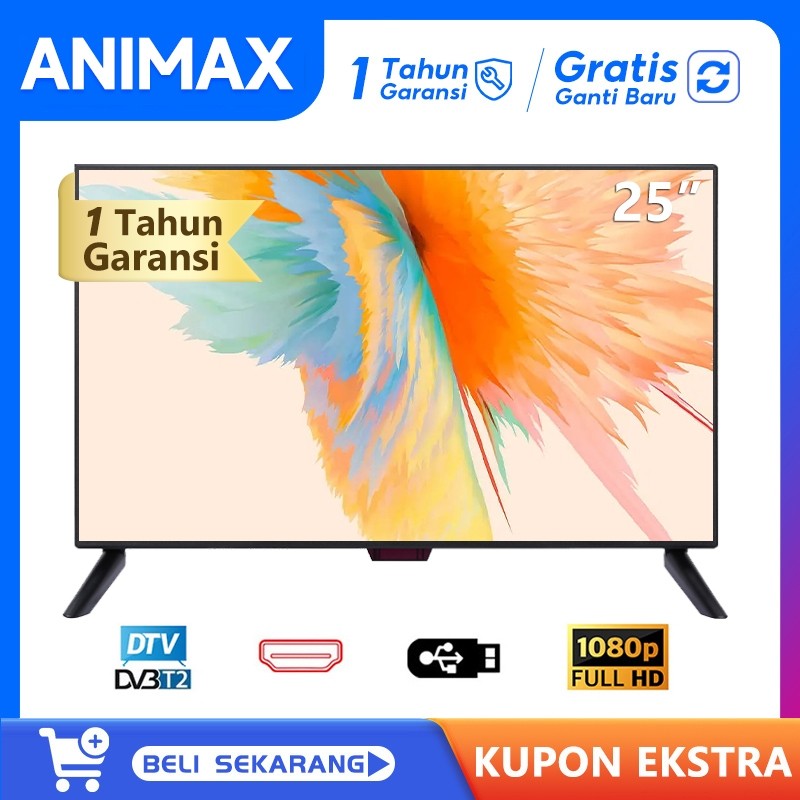 ANIMAX TV Digital 25/21/22/24/27/30 inch TV LED FHD Televisi