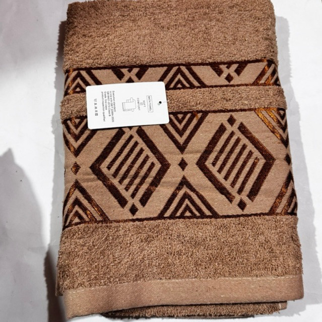 XINJUYUAN Handuk Mandi Dewasa Motif Bahan Katun UK 70 X 140cm