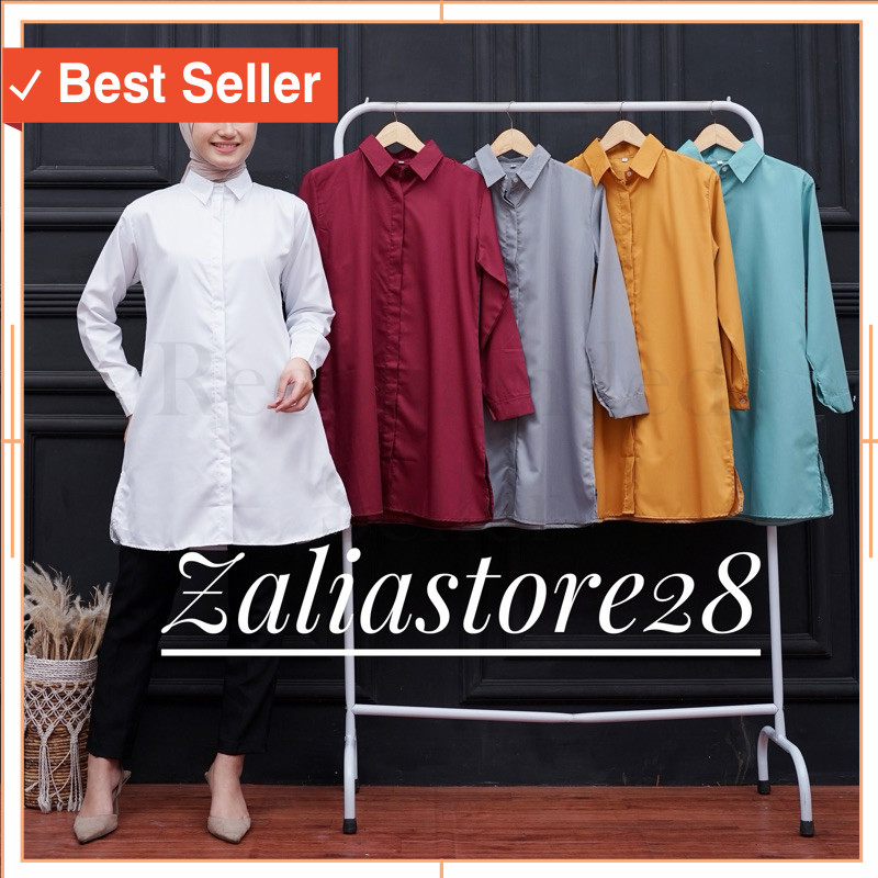 Baju Murah Kekinian / TUNIK TOYOBO/ TUNIK POLOS / KEMEJA TUNIK/ BLOUSE TUNIK/TUNIK PUTIH