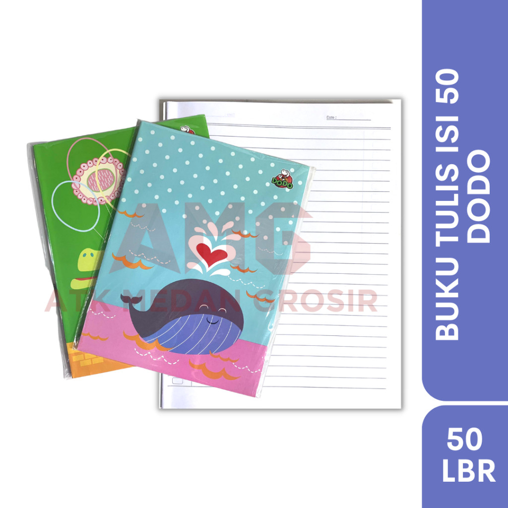 

1 PC BUKU TULIS 50 LEMBAR DODO (SATUAN) SUDAH DIBUNGKUS PLASTIK