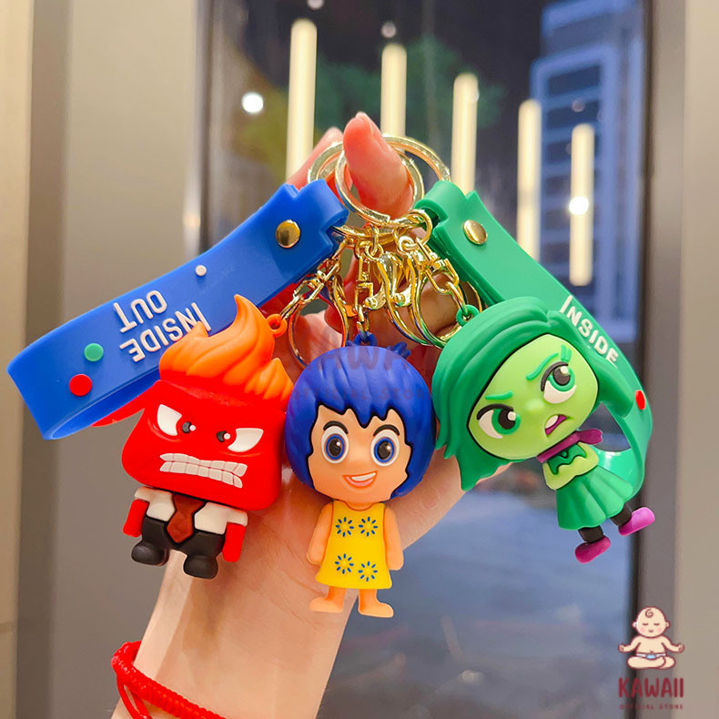 KS Gantungan Kunci Karakter Inside Out / Ganci Inside Out / Gantungan Motor Mobil Tas Liontin Inside