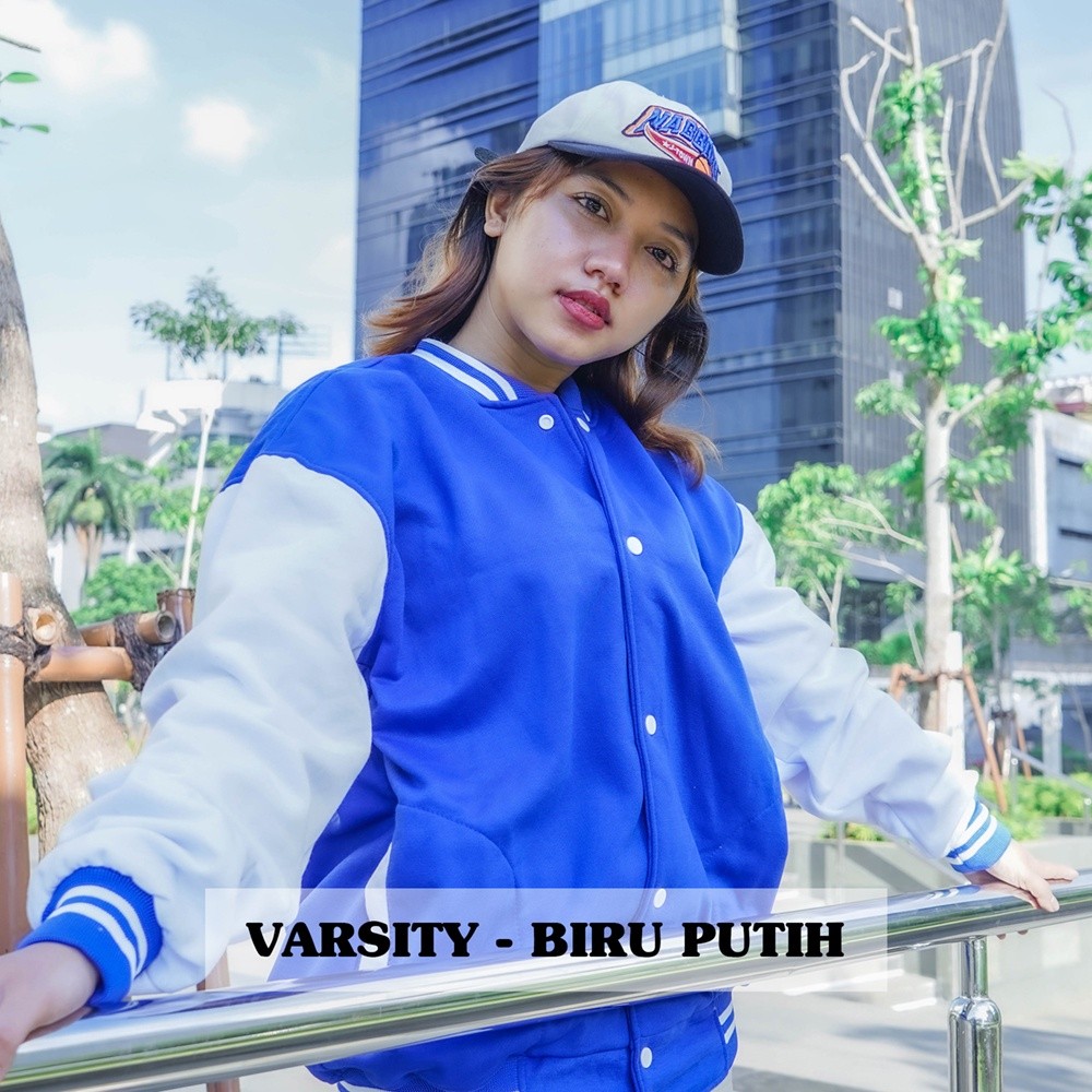 Jaket Jeket Hoddie Sweater Baseball Varsity Polos Pria Dan Wanita