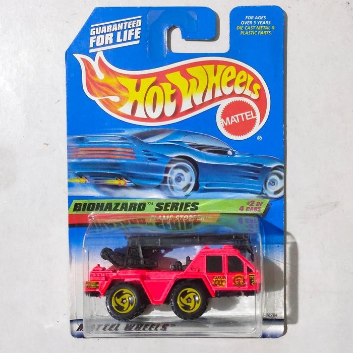 TR99 Hotwheels Hot Wheels Flame Stopper pink 1998 Fire Truck