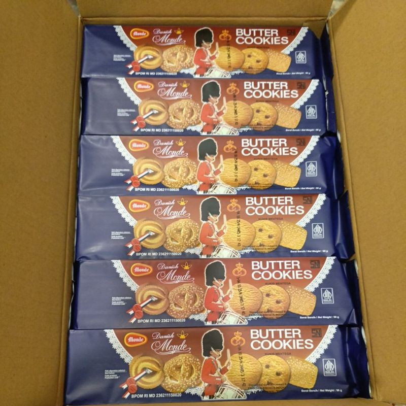 

Monde Butter Cookies 90g 1 Dus Tahan Lama