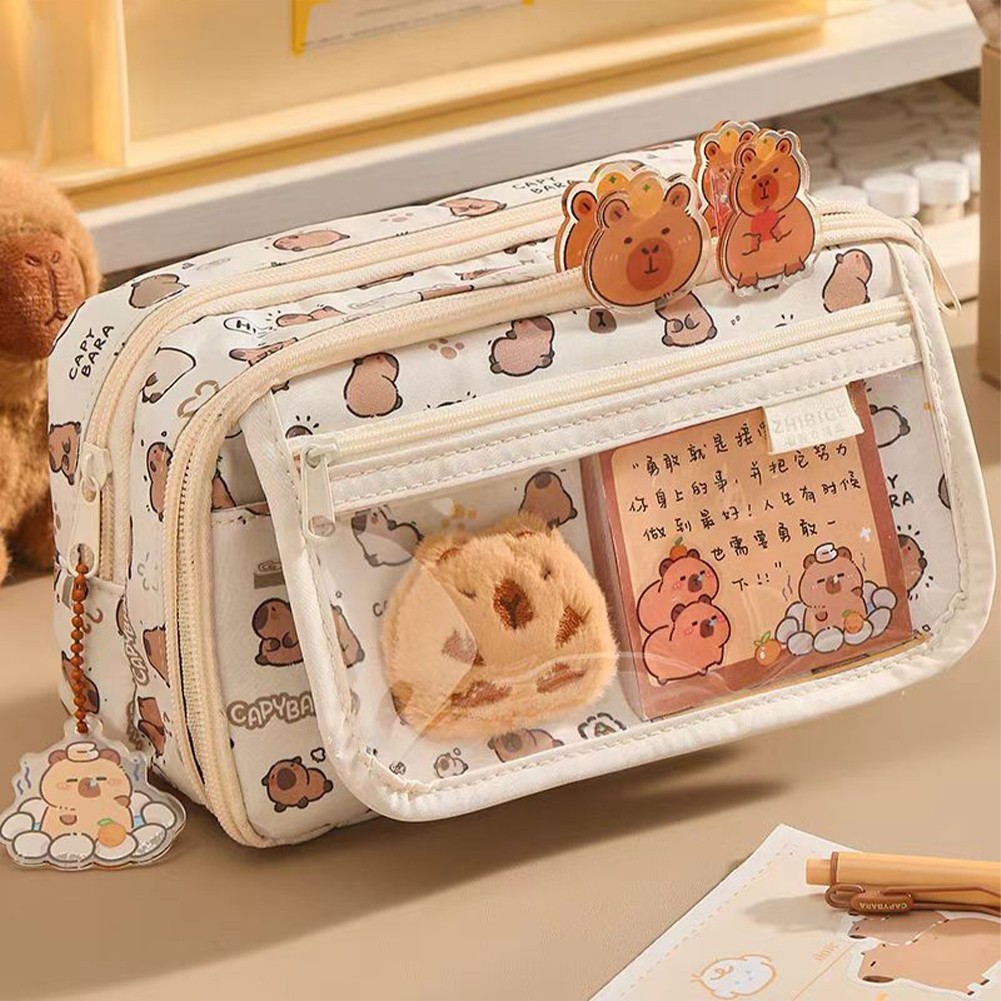 

Kotak Pensil Lucu Roti / Terbakar Roti Kucing Tempat Pensil / Karakter French /Toast/Hamburger Cute