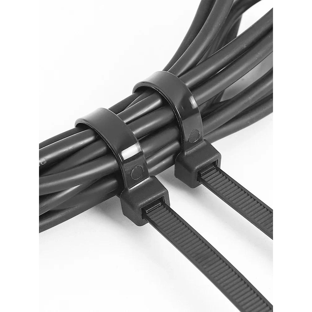 

1000Pcs Self-locking Plastic Nylon Cable Tie White/Black 3*100mm Cable Tie Fastening Ring 4*200mm Cable Tie Zip Wraps Strap Tie