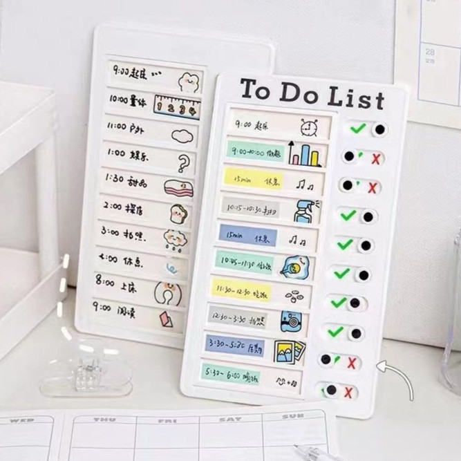 

Papan daily to do list papan jadwal belajar papan check list Alat Tulis time table my chores memo board pengingat