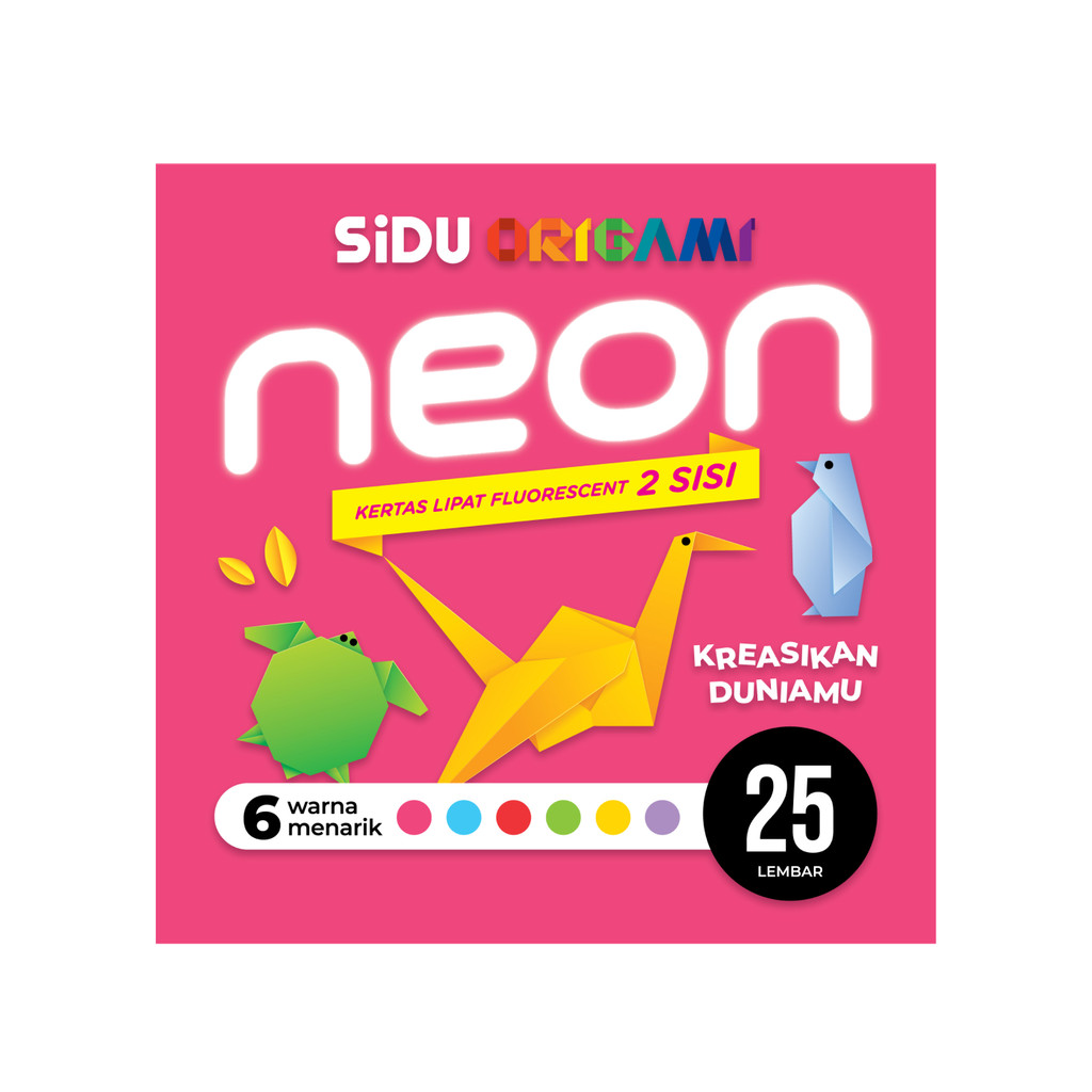 

SIDU KERTAS LIPAT 2 SISI WARNA FLOURESCENT PER PACK