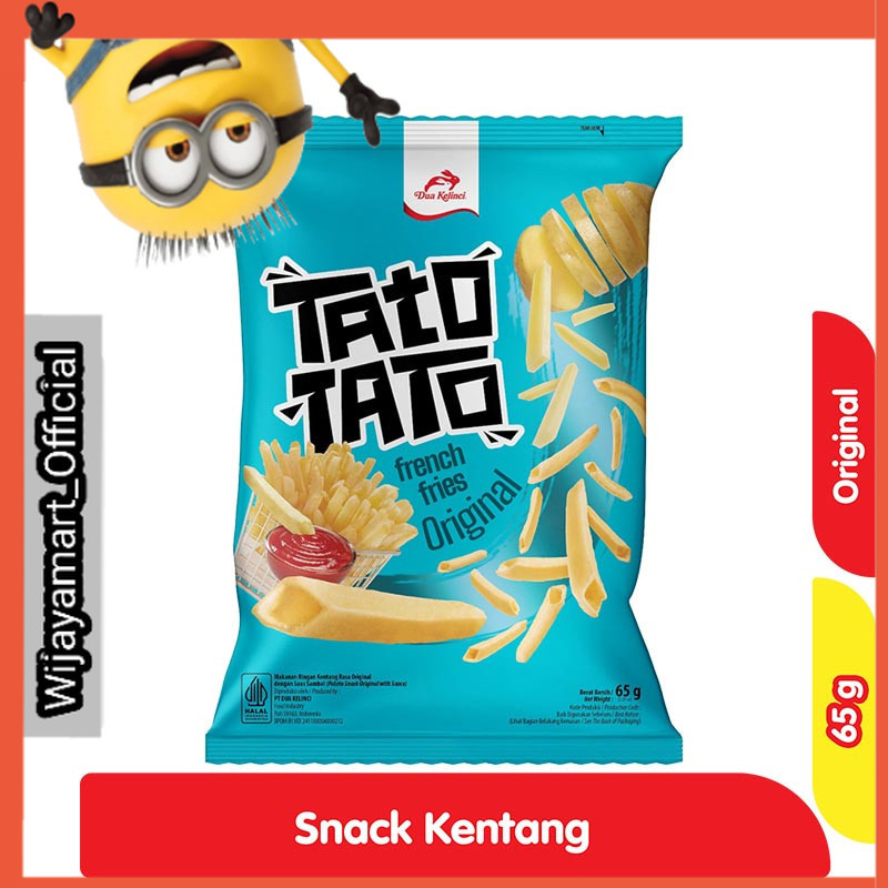 

Dua Kelinci Tato Tato Snack Kentang Original 65 g