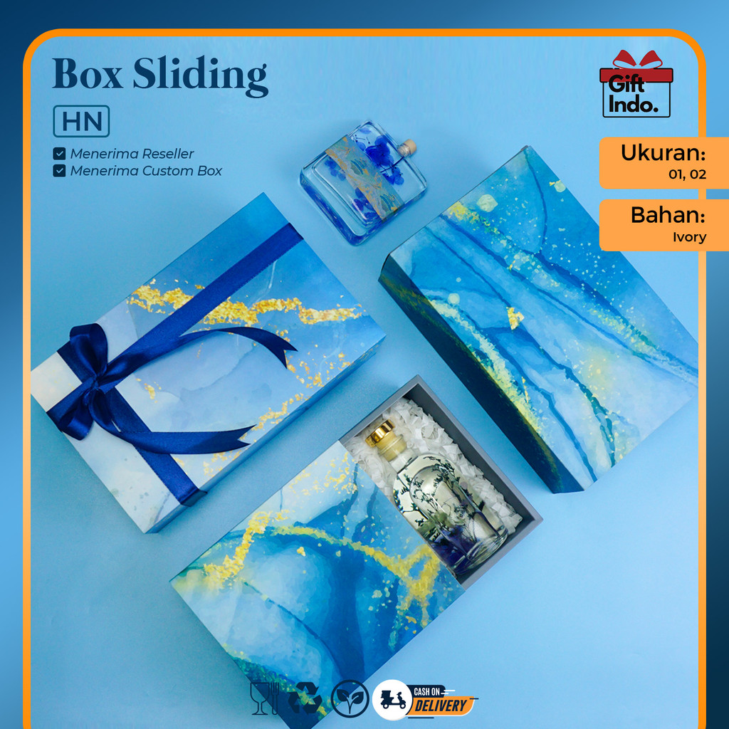 

Box Kado Sliding Box Motif Marmer Kotak Hadiah Ultah Souvenir Hampers Gift Box Marmer