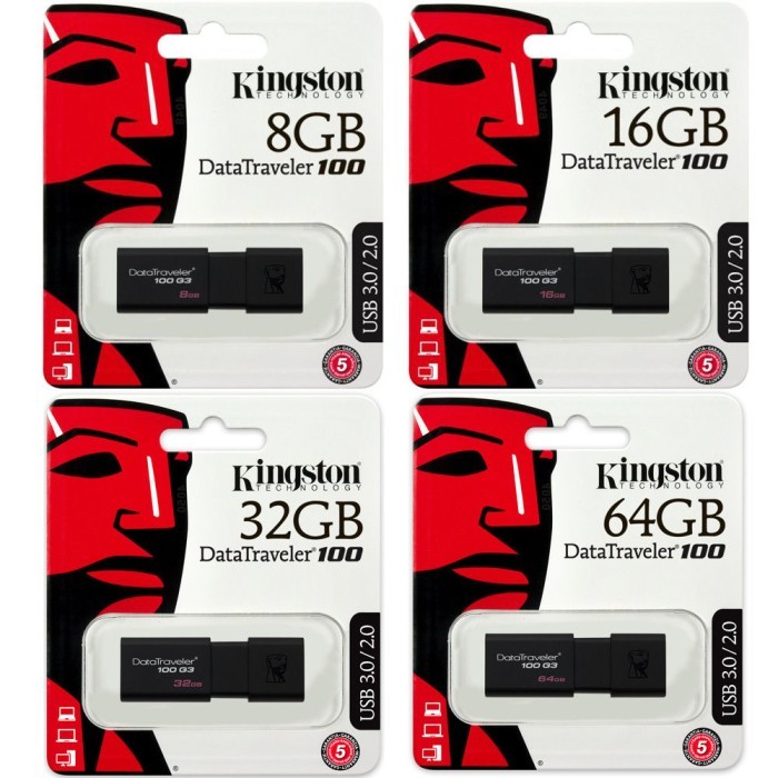 Flashdisk Kingston 64GB - DT100 G3 USB 3.0 (ORIGINAL)