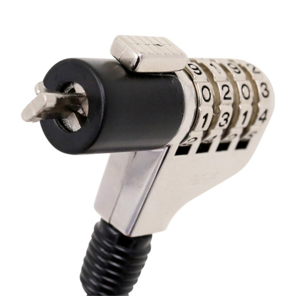 

1.8 M laptop lock 4 Digit Security Code anti-theft Laptop Cable Lock Kensington Slot3 * 7MM