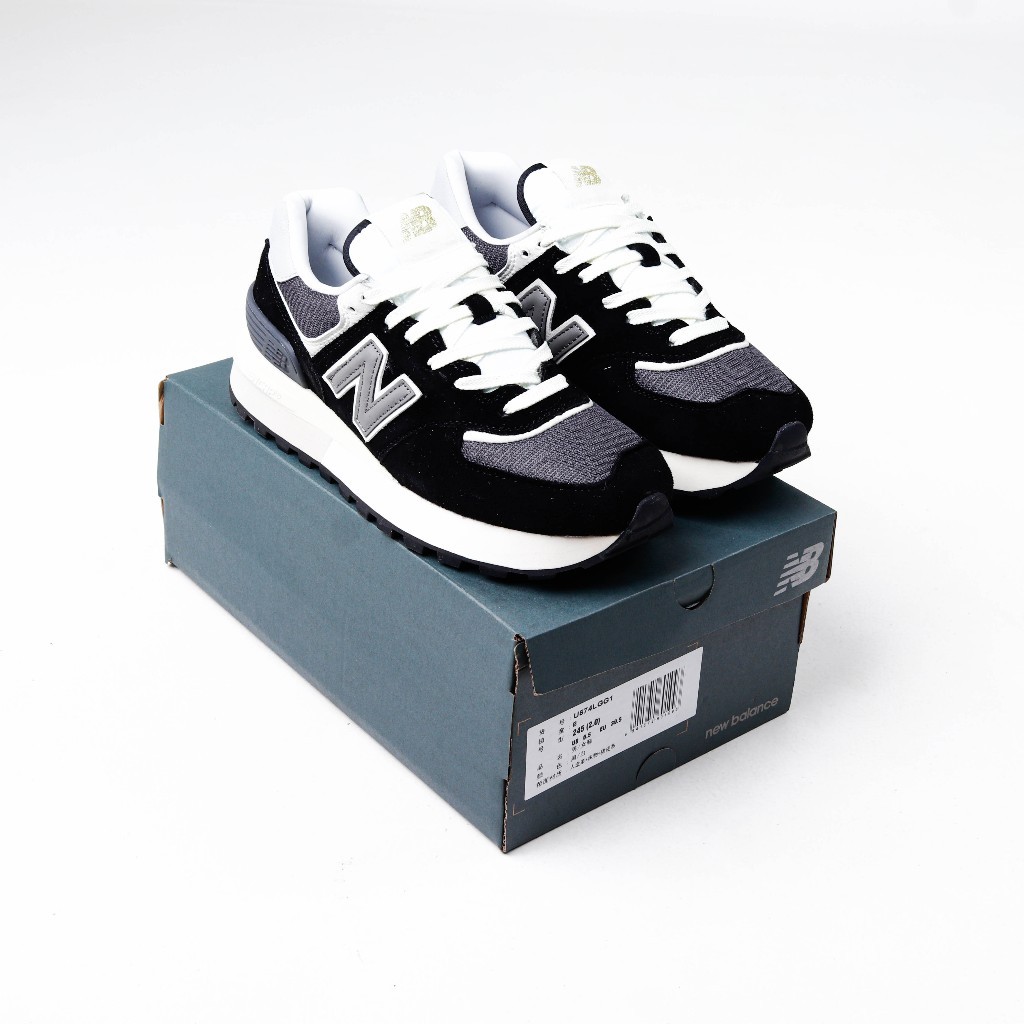 (ZEEZ) Sepatu New Balance U 574 LGG1 Legacy Black Grey White