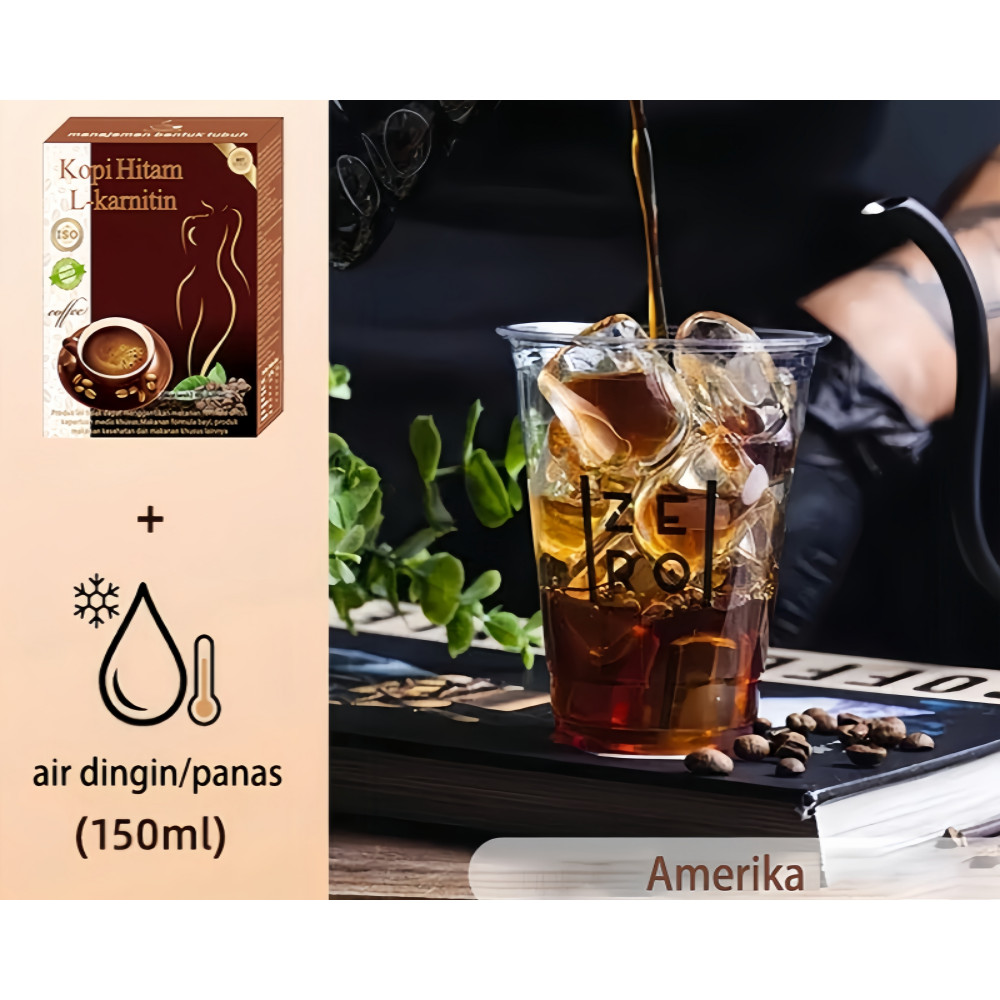 

RB (3gram x 20bungkus)Bubuk kopi instan L-karnitin,kopi hitam pelangsing 7 hari,Kopi kolagenPerut