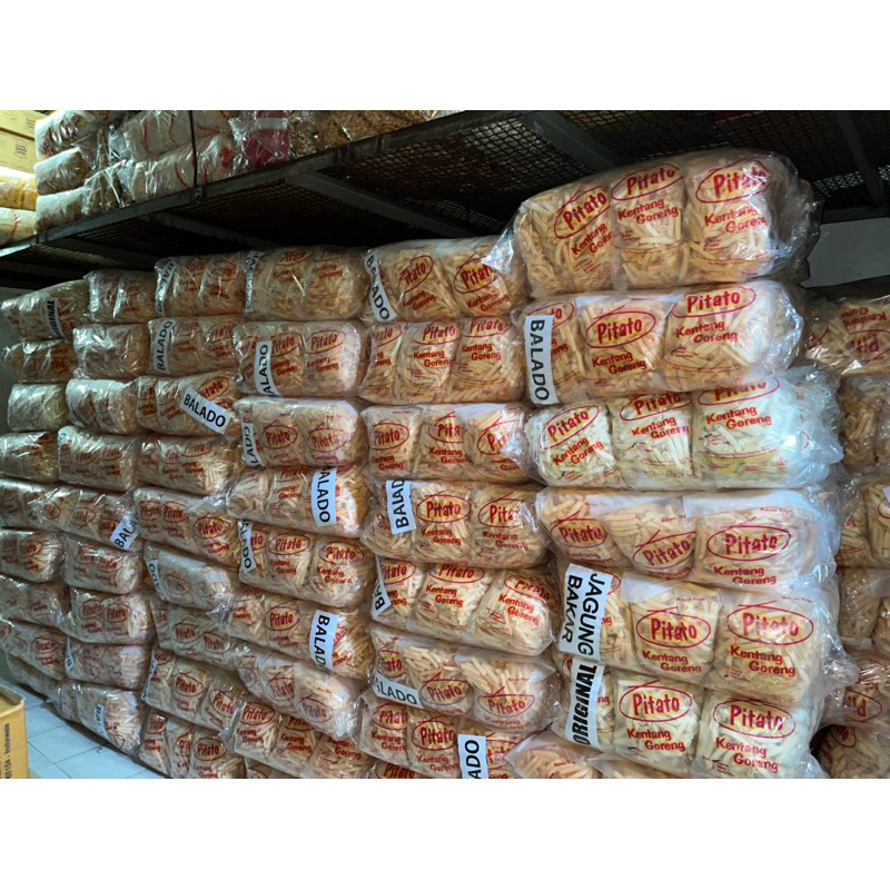 

PITATO KENTANG GORENG 250gr isi 12 PACK BALL GROSIR SNACK