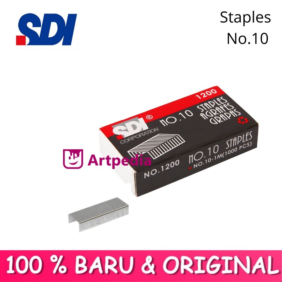 

SDI isi staples No.10-1m - 1200 / staples SDI kecil HARGA 1Pcs saja