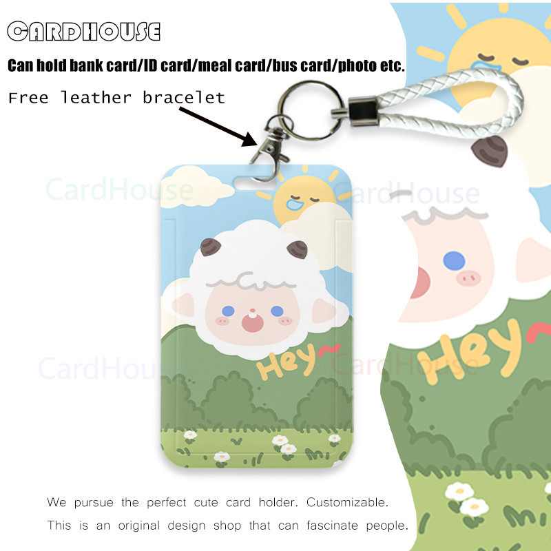

( CardHouse ) ID CARD HOLDER Sheep Hewan LT79 Tempat Kartu Photocard Photo Card