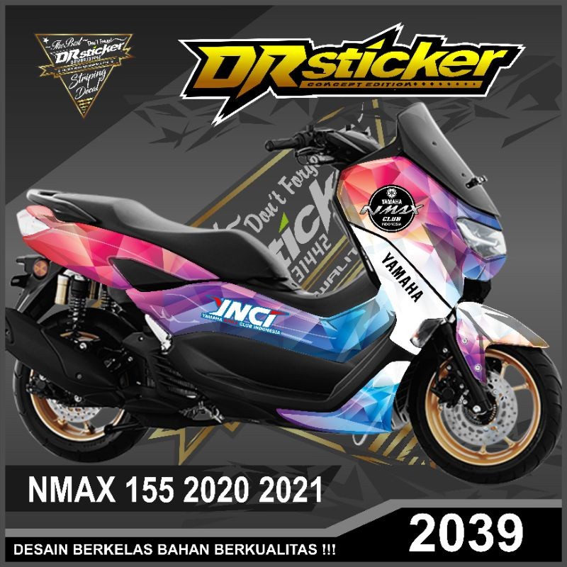Decal Nmax 155 New 2020 2021 - Decal full Body Nmax desain grafis