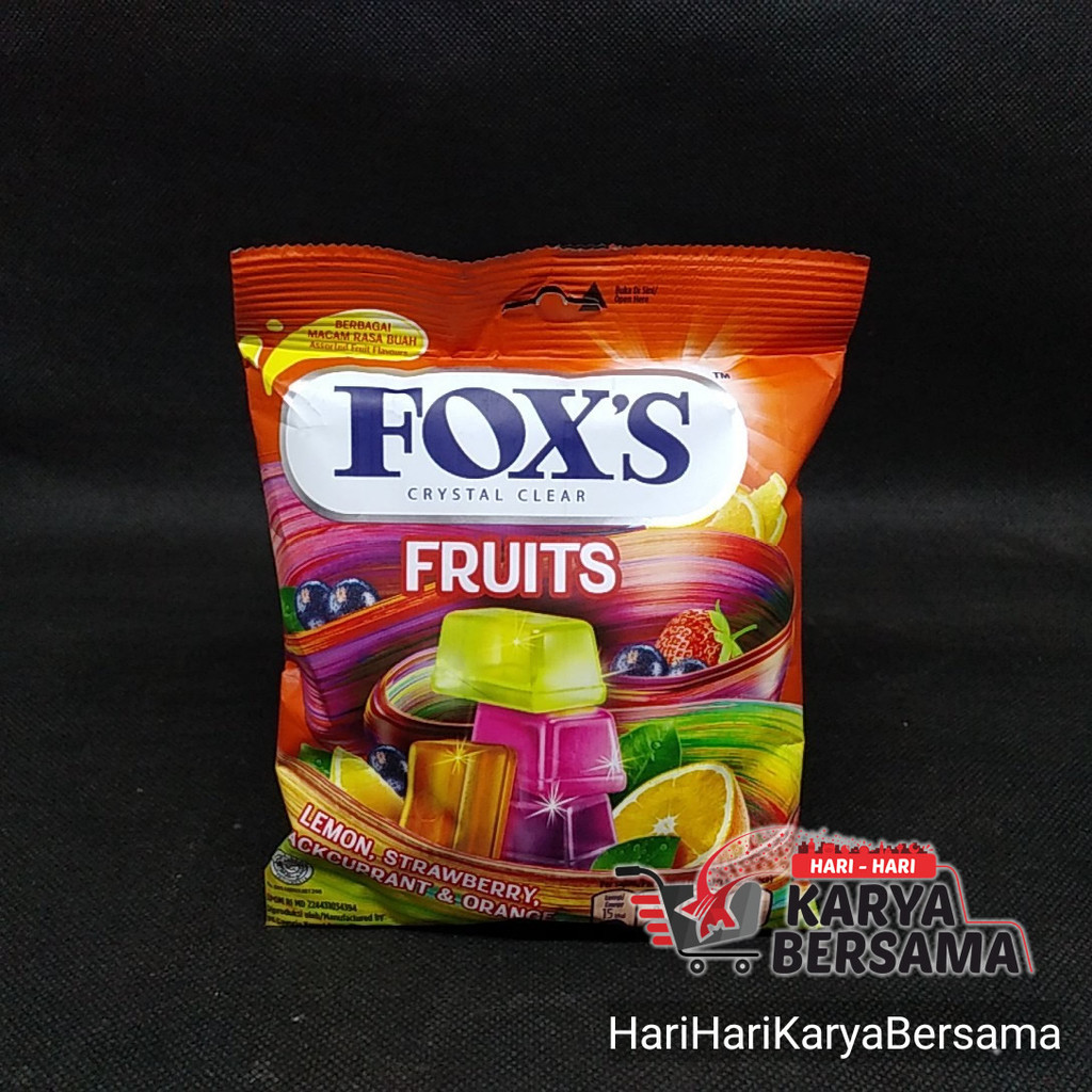 

PERMEN FOX'S FOXS FOX CRYSTAL CLEAR FRUITS BAG 90GR