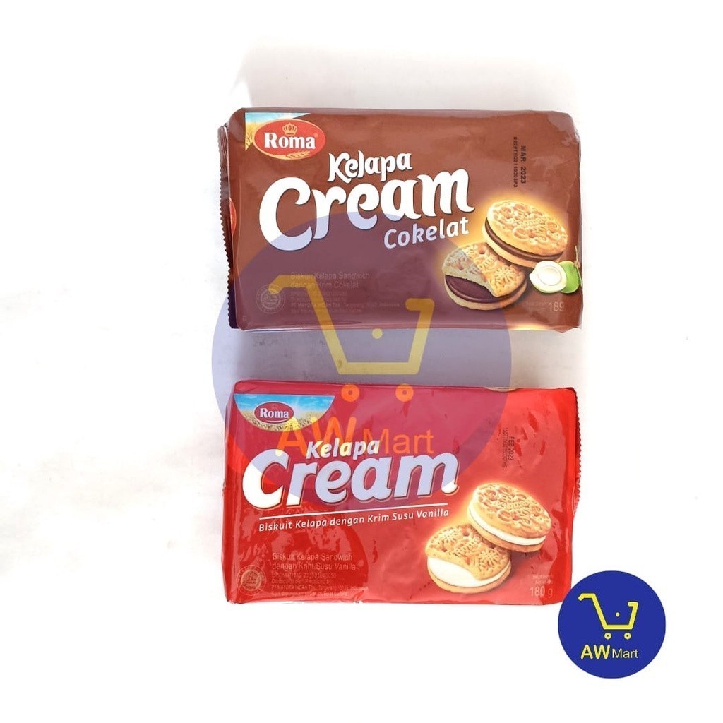 

ROMA KELAPA CREAM 180GR VANILA - ROMA KELAPA CREAM 189GR - COKLAT