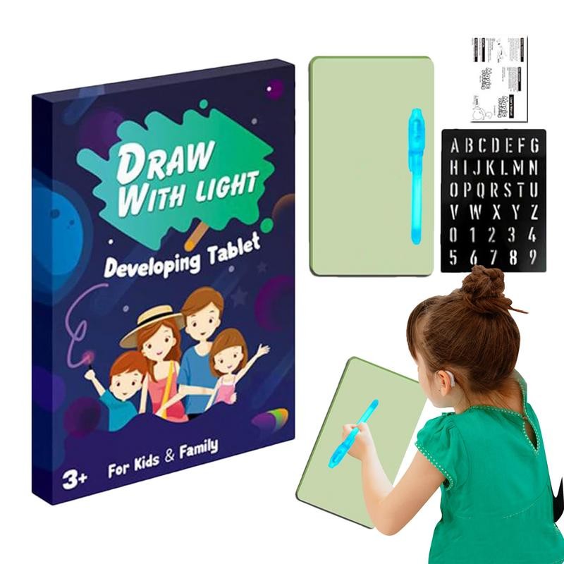 LED Light Pad Drawing Board For Kids Reusable Doodle Board Portable Learning Educational Toys Toddle