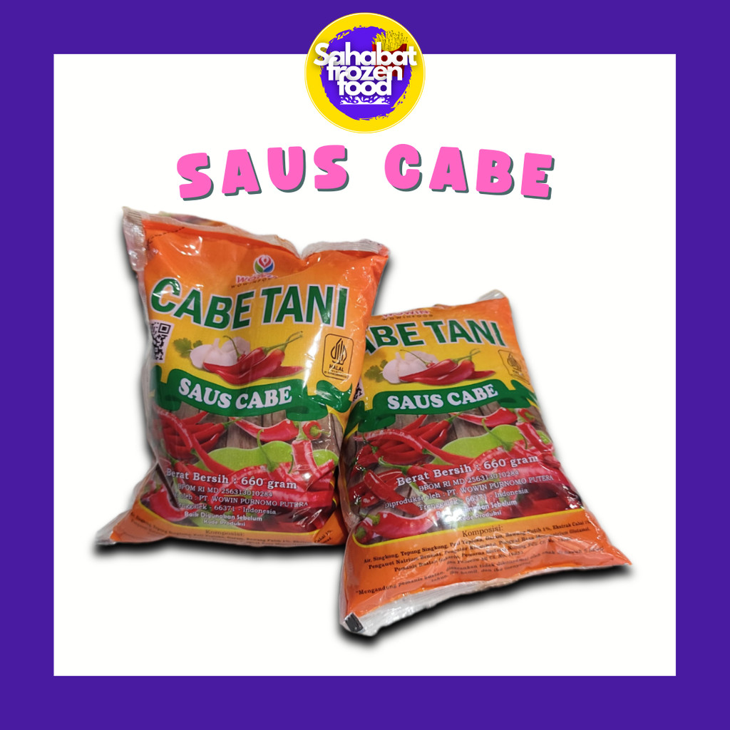 

Saus Cabe / Cabe Tani Wowin Kemasan Pouch 660gr