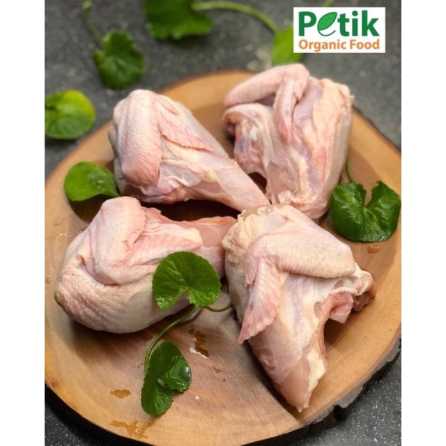 

AYAM ORGANIK PARTING DADA - ISI 4 PCS DADA BERAT -+700GR - PETIK ORGANIK