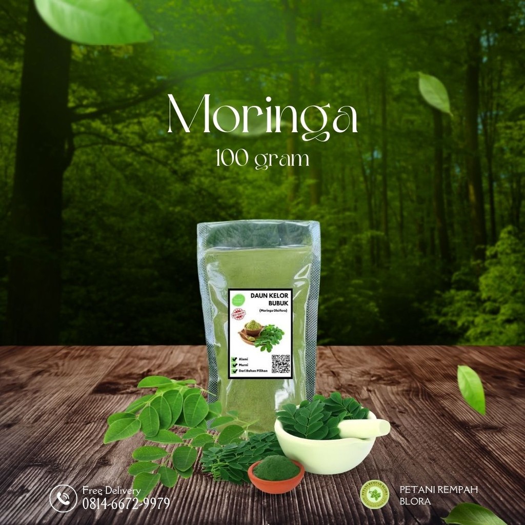 

PRB 100 gr Bubuk Daun Kelor Moringa Premium Pure Organic