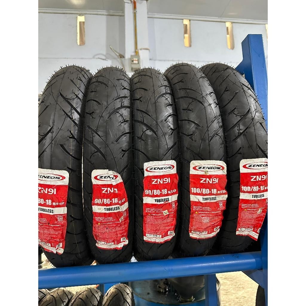 SEPASANG BAN MOTOR RX KING ZENEOS ZN91 RING 18 DEPAN BELAKANG SEPASANG RX KING