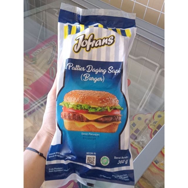 

Jofrans Patties Sapi 360gr - Daging Burger Sapi Isi 6