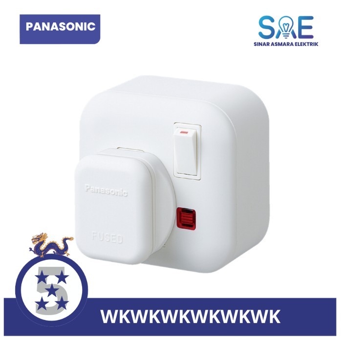 Panasonic Stop Kontak AC SET WBJ1214W-3K WBJ 1214W-3K